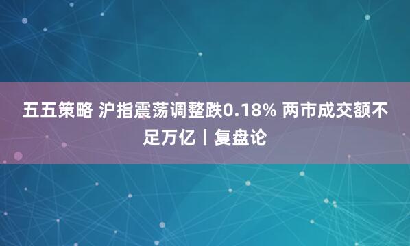 五五策略 沪指震荡调整跌0.18% 两市成交额不足万亿丨复盘论