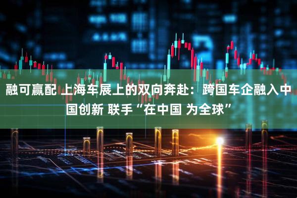 融可赢配 上海车展上的双向奔赴：跨国车企融入中国创新 联手“在中国 为全球”